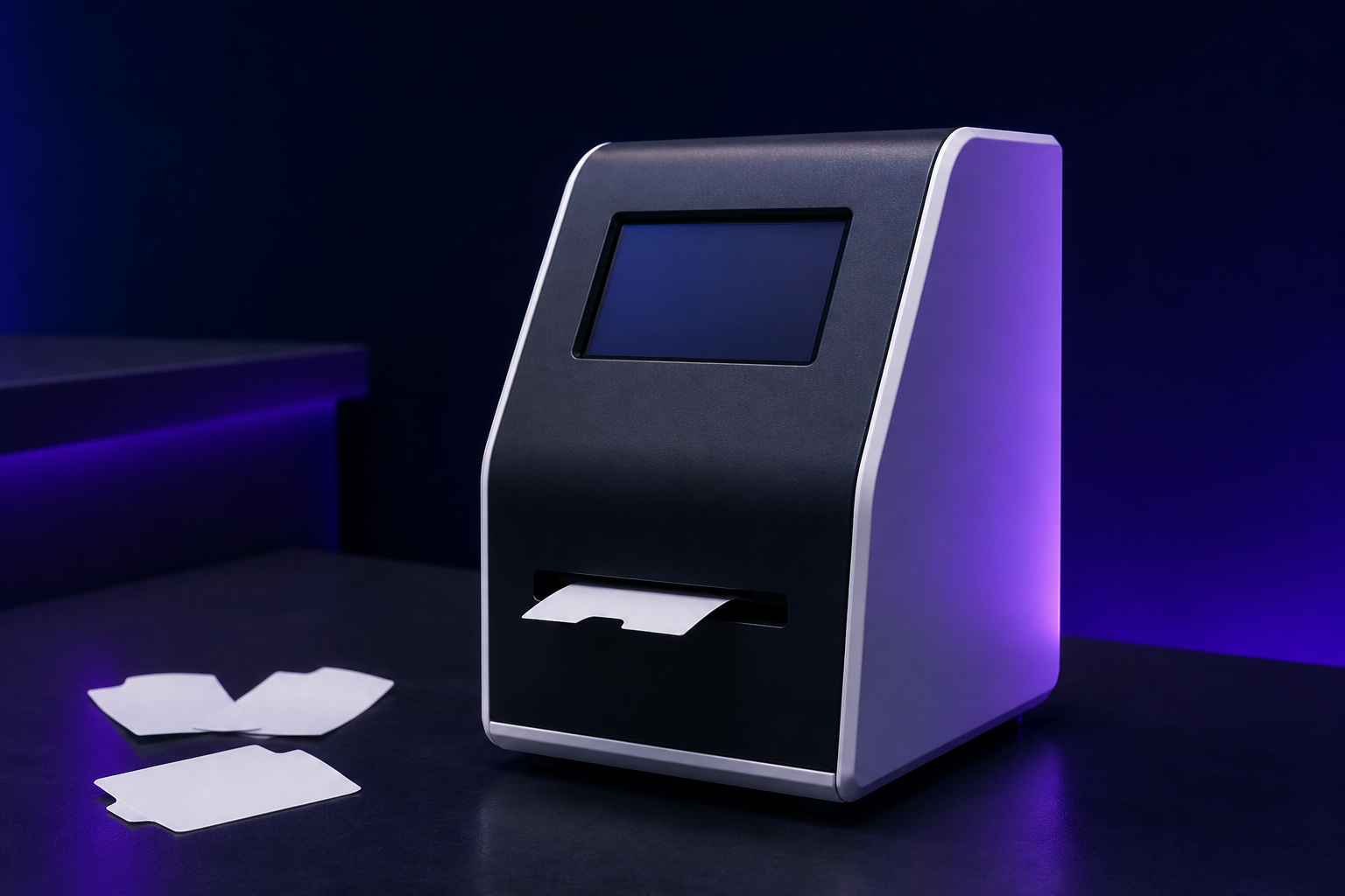 Token dispenser queue management product